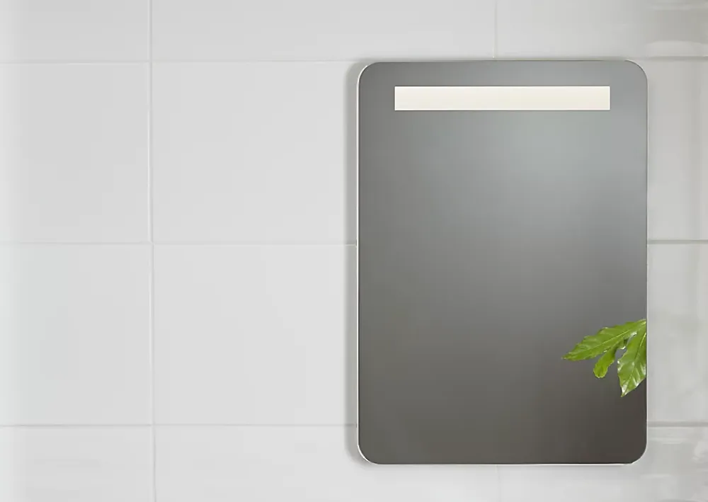 GoodHome Carrelage mural intérieur blanc brillant L.60 x l.30 cm x ép.9 mm, Perouso- Carrelage Mural Uni|Carrelage Mural Pour Douche