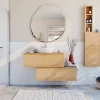 GoodHome Carrelage mural intérieur blanc 30 x 90 cm Aragone- Carrelage Mural Uni