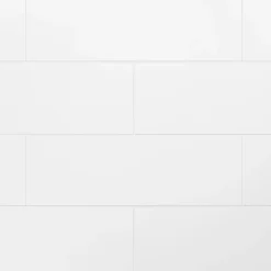 GoodHome Carrelage mural intérieur blanc 30 x 90 cm Aragone- Carrelage Mural Uni