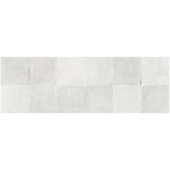 Carrelage Mural Effet Béton<Carrelage mural intérieur effet béton blanc décor carrés texturés L.90 x l.30 cm x ép.8 mm, Pavlos