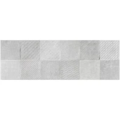 Carrelage Mural Pour Cuisine|Carrelage Mural Effet Béton<Carrelage mural intérieur effet béton gris décor carrés texturés L.90 x l.30 cm x ép.8 mm, Pavlos