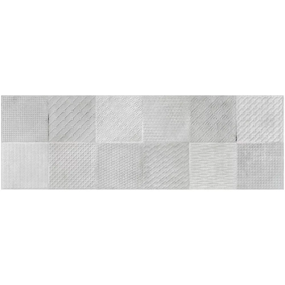 Carrelage Mural Pour Cuisine|Carrelage Mural Effet Béton<Carrelage mural intérieur effet béton gris décor carrés texturés L.90 x l.30 cm x ép.8 mm, Pavlos