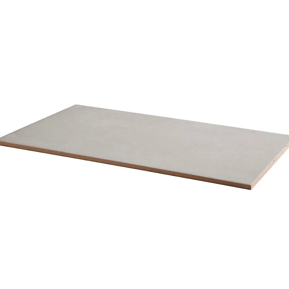 Carrelage mural intérieur effet béton gris clair mat L.40 x l.25 cm x ép.8,8 mm, Cimenti- Carrelage Mural Pour Wc|Carrelage Mural Effet Béton