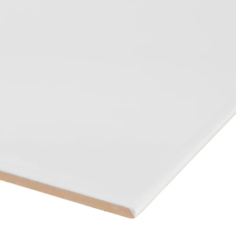 Carrelage Mural Uni|Carrelage Mural Pour Douche<Carrelage mural intérieur blanc brillant L.20 x l.20 cm x ép.6,5 mm, Spezzia