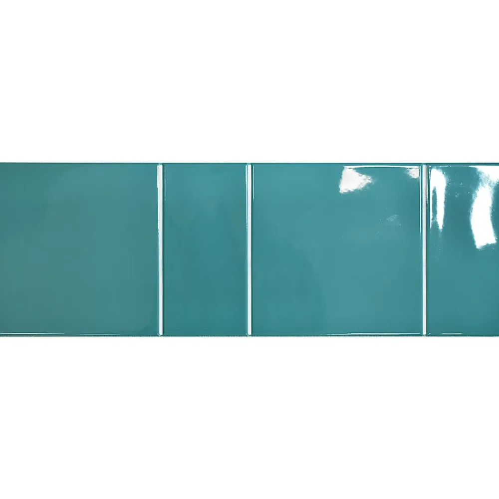 Lux Mosaic Carrelage mural intérieur Premium 15x45 cm Capri Teal finition brillante- Carrelage Mural Pour Cuisine|Carrelage Mural Pour Douche