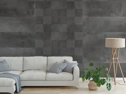 Carrelage Mural Effet Béton<Carrelage mural intérieur effet béton anthracite L.90 x l.30 cm x ép.8 mm, Pavlos