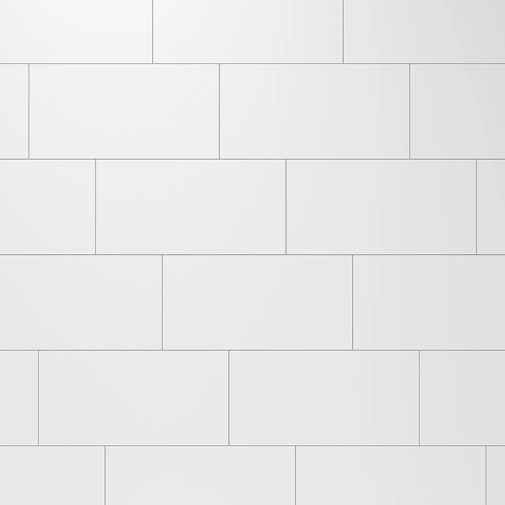 GoodHome Faïence Unie|Faïence Pour Douche<Carrelage mural intérieur blanc mat L.60 x l.30 cm x ép.9 mm, Perouso Crizi