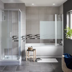 Carrelage Mural Pour Douche|Carrelage Mural Pour Cuisine<Carrelage mural intérieur décoratif effet béton, gris clair, noir L.25 x l.40 cm x ép.8,8 mm, Cimenti