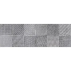 Carrelage Mural Effet Béton<Carrelage mural intérieur effet béton anthracite décor carrés texturés L.90 x l.30 cm x ép.8 mm, Pavlos