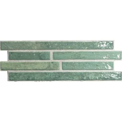 Lux Mosaic Carrelage Mural Effet Pierre|Carrelage Mural Pour Pièce À Vivre<Carrelage Mural Intérieur/Extérieur Grès cérame Premium 15x45 cm Harlem Garden Rectangulaire Effet Brique Émailée