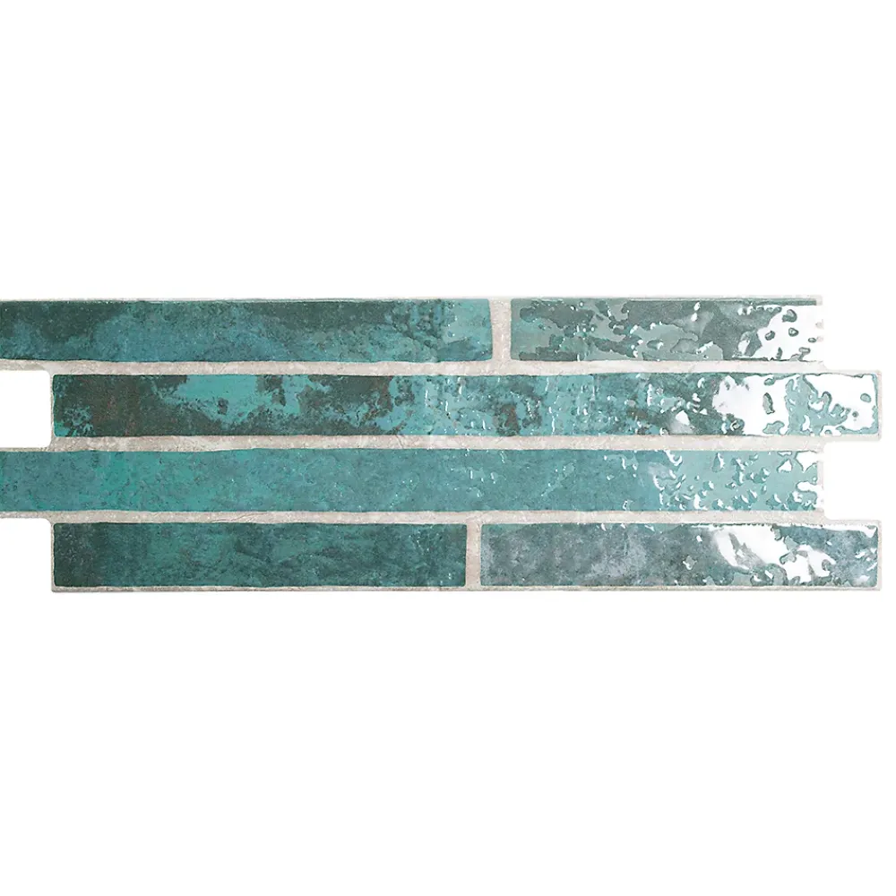 Lux Mosaic Carrelage Mural Effet Pierre<Carrelage Mural Intérieur/Extérieur Grès cérame Premium 15x45 cm Harlem Midnight Rectangulaire Effet Brique Émailée