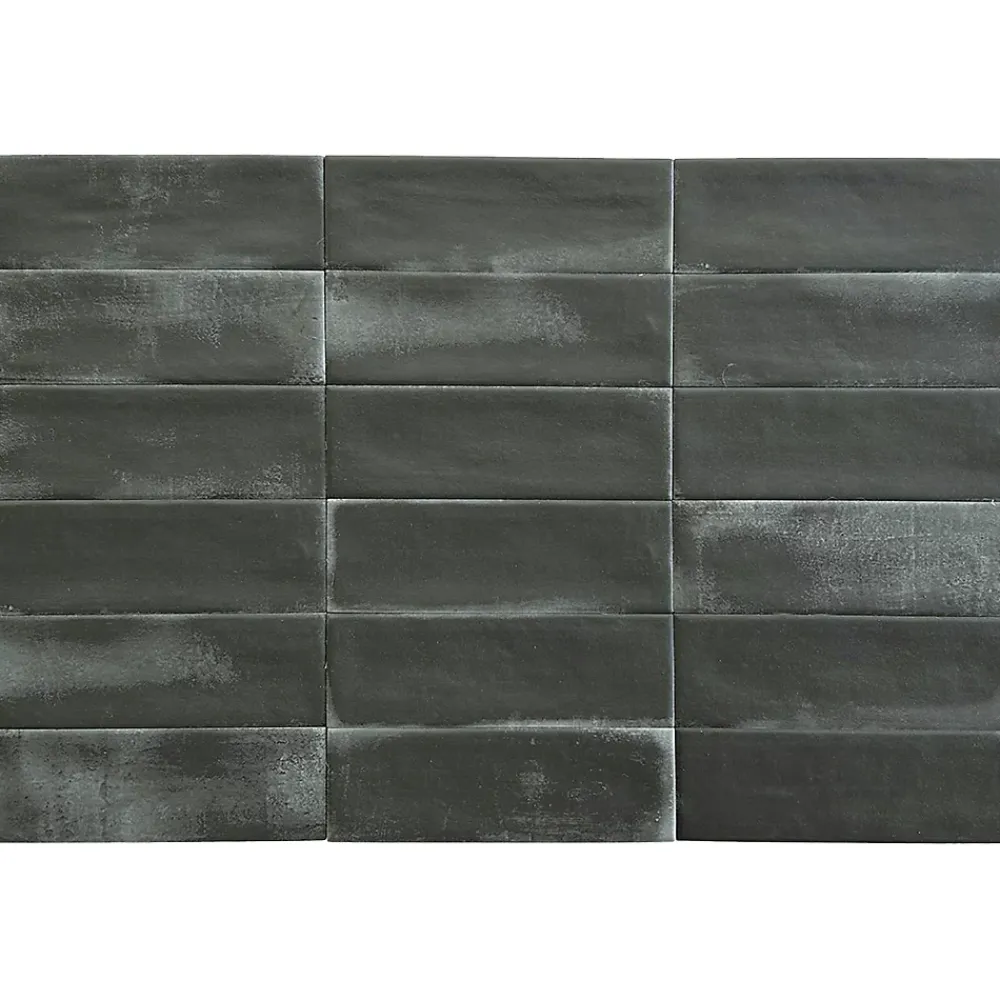 Lux Mosaic Carrelage Mural Effet Béton|Carrelage Mural Pour Pièce À Vivre<Carrelage Mural Mini Metro 5x15cm Premium. Beret Coal Matt