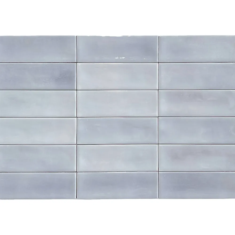 Lux Mosaic Carrelage Mural Mini Metro 5x15cm Premium. Beret Lavander Brillant- Carrelage Mural Effet Béton