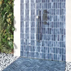 Lux Mosaic Carrelage Mural Effet Béton|Carrelage Mural Pour Cuisine<Carrelage Mural Mini Metro 5x15cm Premium. Night Blue Matt