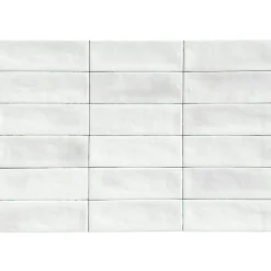 Lux Mosaic Carrelage Mural Mini Metro 5x15cm Premium. Beret White Matt- Carrelage Mural Effet Béton