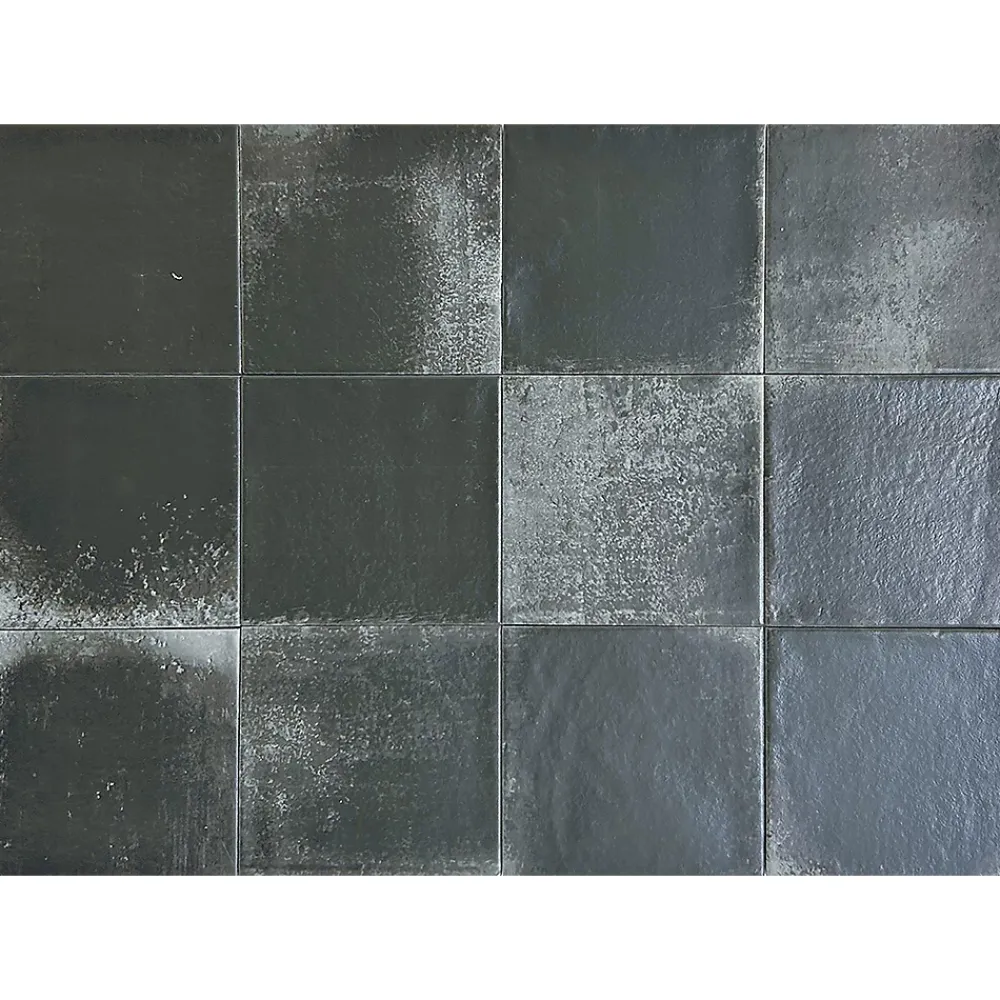 Lux Mosaic Carrelage Mural Premium Beret Coal Série 12x12cm- Carrelage Mural Effet Béton|Carrelage Mural Pour Wc