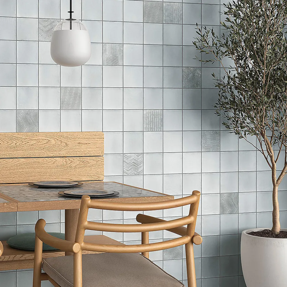 Lux Mosaic Carrelage Mural Effet Béton|Carrelage Mural Pour Wc<Carrelage Mural Premium Beret Silver Série 12x12cm