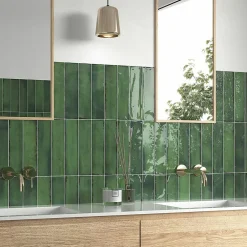 Lux Mosaic Carrelage Mural Pour Pièce À Vivre<Carrelage Mural Premium Zenya Green Gloss 7,5x30cm