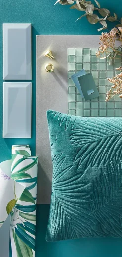 GoodHome Carrelage mural vert clair brillant effet métro L.20 x l.10 cm x ép.7,3 mm, Trentie- Carrelage Mural Pour Douche|Carrelage Mural Pour Cuisine