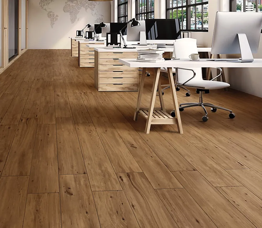 Energie Ker Carrelage Padouk Beige - Mat 120 x 20cm ( vendu par boite de 1,2 m² )- Carrelage Sol Effet Bois