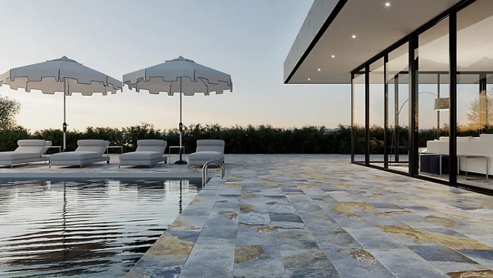 Allocarrelage Carrelage Extérieur Et Terrasse<Carrelage Pierre de Bali 30x60 Thai Subak Azur R11 -