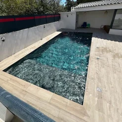 Concept Mosaïque Carrelage Extérieur Et Terrasse<Carrelage Piscine BALI NIGHT 45x65 cm effet pierre