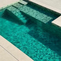 Concept Mosaïque Carrelage Piscine piscine BALI GREEN 15x15 cm imitation pierre de bali- Carrelage Extérieur Et Terrasse
