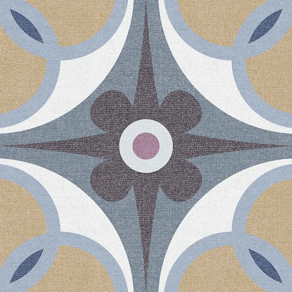 Lux Mosaic Carrelage premium effect ciment mat Santiago Patchwork 20x20 cm- Carrelage Sol Effet Carreaux De Ciment|Carrelage Sol Pour Cuisine