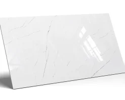 Ilcom Carrelage rectifié pour sol ou mur intérieur ou extérieur 60 cm x 120 cm - Classic Carrara White- Carrelage Sol Pour Pièce À Vivre|Carrelage Sol Pour Salle De Bains