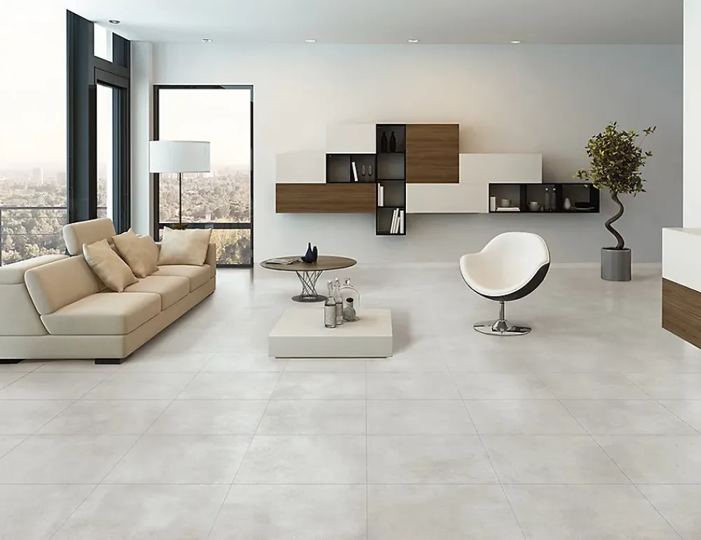 Energie Ker Carrelage Select Bianco - Mat 60 x 60cm ( vendu par boite de 1,44 m² )- Carrelage Sol Pour Salle De Bains