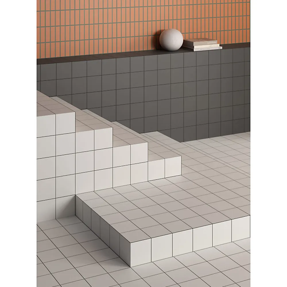 Aelle Carrelage Carrelage sol / mur blanc 18,6x18,6 cm Base OLTRE Bianco- Carrelage Sol Pour Wc|Carrelage Sol Uni