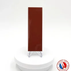 Aelle Carrelage Carrelage Sol Uni|Carrelage Sol Pour Wc<Carrelage sol / mur briquette rectangulaire uni rouge brillant 5X15 cm FÄRGBLOCK LUCIDO CANNELLA FGB110L