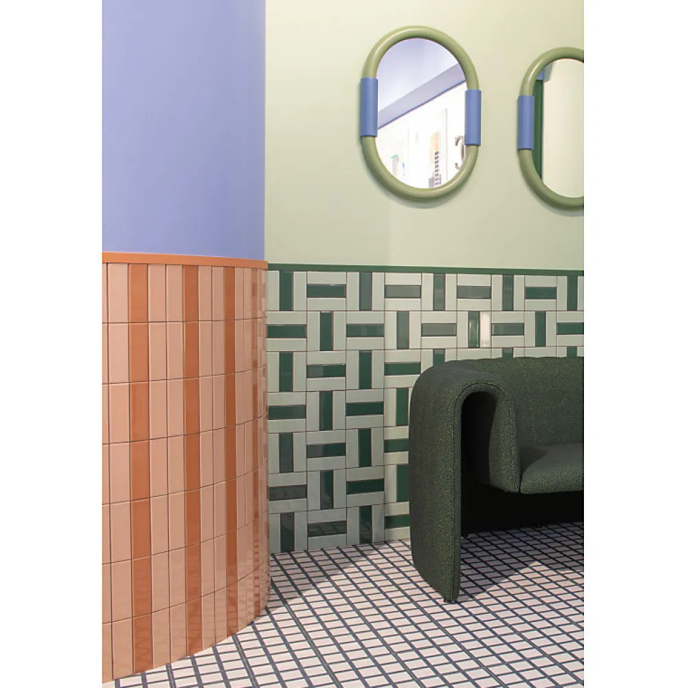 Aelle Carrelage Carrelage sol / mur briquette rectangulaire uni orange mate 5X15 cm FÄRGBLOCK MATT ARANCIO FGB122M- Carrelage Sol Uni