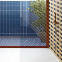 Aelle Carrelage Carrelage sol / mur briquette rectangulaire uni bleu foncé mate 5X15 cm FÄRGBLOCK MATT OCEANO FGB118M- Carrelage Sol Uni|Carrelage Sol Pour Salle De Bains