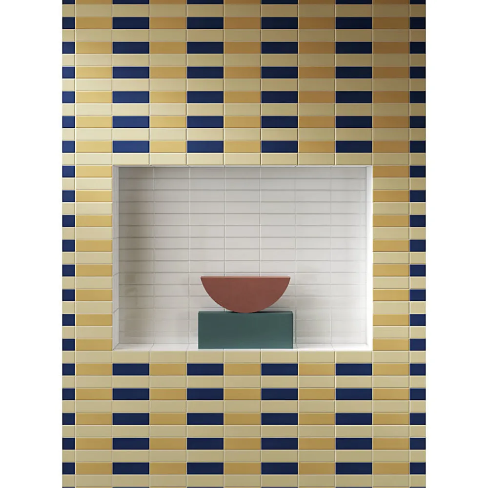 Aelle Carrelage Carrelage sol / mur briquette rectangulaire uni bleu foncé mate 5X15 cm FÄRGBLOCK MATT OCEANO FGB118M- Carrelage Sol Uni|Carrelage Sol Pour Salle De Bains