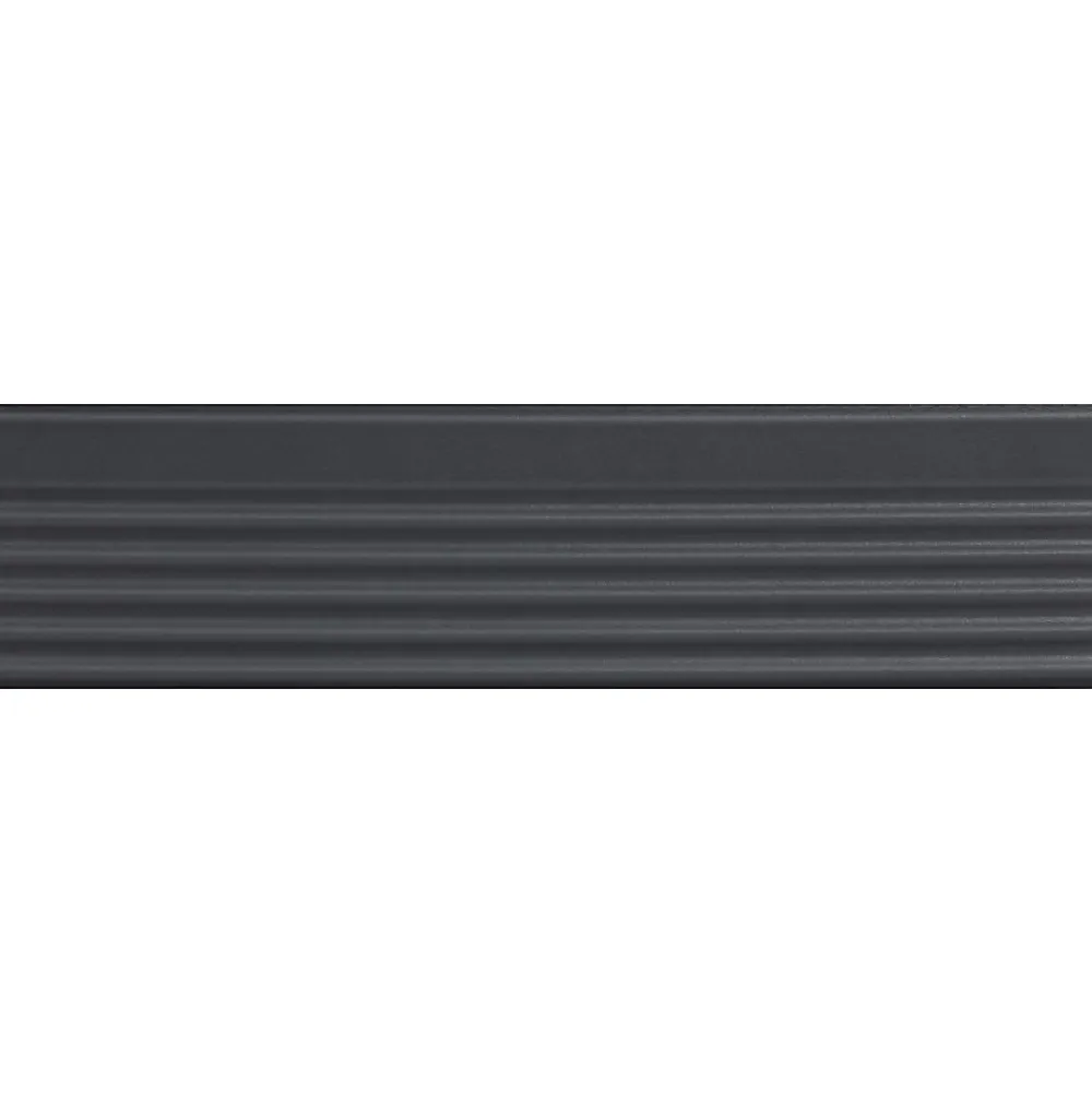 Aelle Carrelage Carrelage sol / mur brique à relief uni noir 5,6x23,2 cm MODULO INCISO CARBONE- Carrelage Sol Uni
