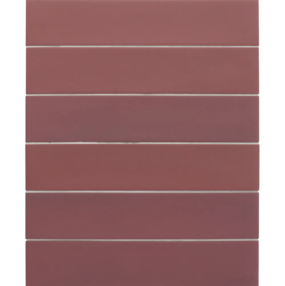 Eiffel art construction Carrelage Sol Pour Salle De Bains<Carrelage sol / mur brique effet béton rouge mate 6x30 cm WADI GARNET