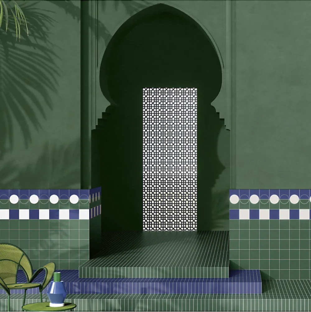 Aelle Carrelage Carrelage Sol Uni<Carrelage sol / mur briquette rectangulaire uni vert émeraude mate 5X15 cm FÄRGBLOCK MATT SMERALDO FGB120M