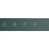 Aelle Carrelage Carrelage sol / mur brique à relief uni bleu vert 5,6x23,2 cm MODULO TONDI MUSCHIO- Carrelage Sol Pour Wc|Carrelage Sol Uni