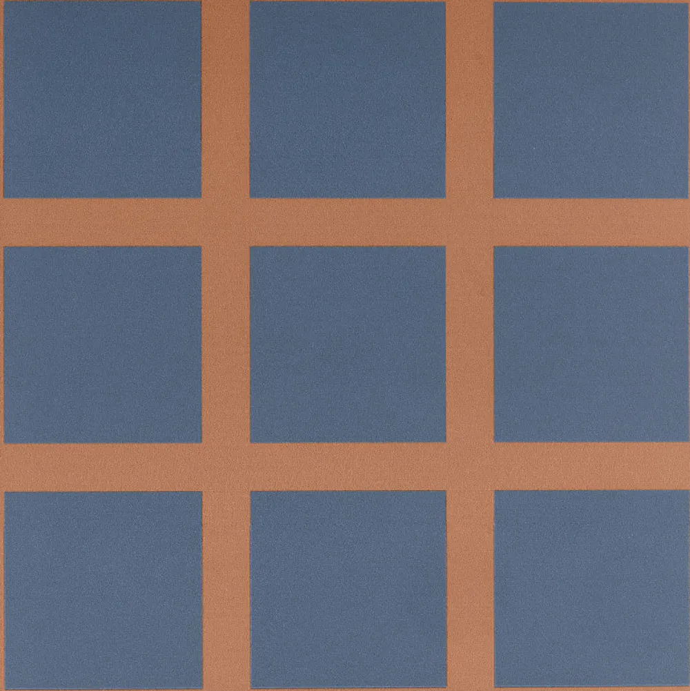 Aelle Carrelage Carrelage Sol Uni|Carrelage Sol Pour Wc<Carrelage sol / mur décor mosaique terracotta et bleu 18,6x18,6 cm OLTRE9 Cotto Blu
