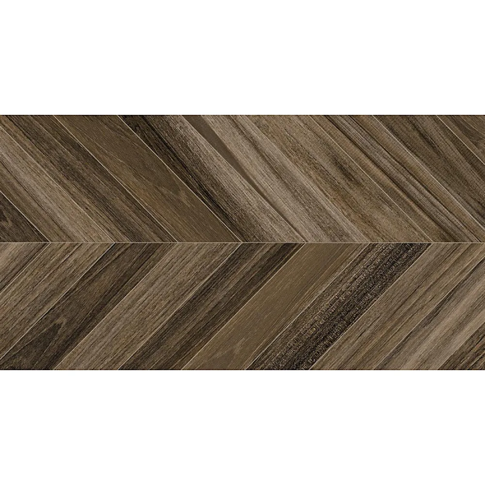Aelle Carrelage Carrelage Sol Uni<Carrelage sol / mur effet bois design chevron BELICE AGADIR CARBON 60x120 cm