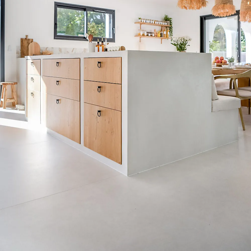 Aelle Carrelage Carrelage Sol Effet Béton<Carrelage sol / mur effet béton ciré naturel 60x120 cm Boost natural Kaolin