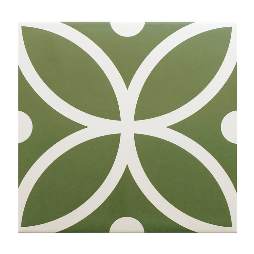 Aelle Carrelage Carrelage sol / mur effet ciment à motif 20x20 cm RIVOLI - BERGEN VERDE- Carrelage Sol Pour Cuisine
