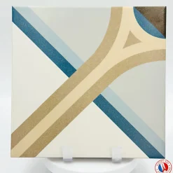 Aelle Carrelage Carrelage sol / mur effet ciment 20x20 cm 1900 MONTANER- Carrelage Sol Effet Carreaux De Ciment