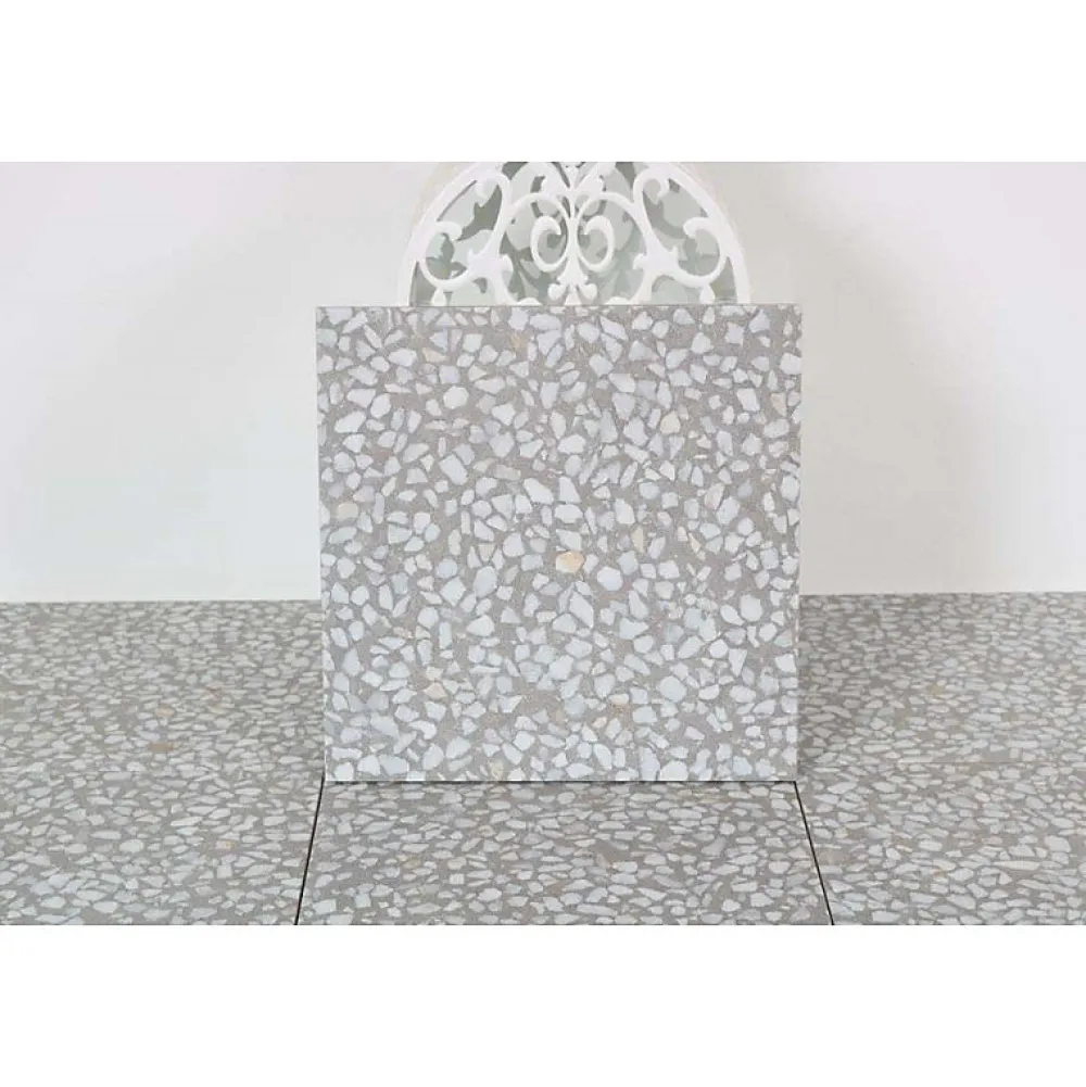Aelle Carrelage Carrelage sol / mur effet terrazzo gris 30x30 cm FARNESE AMALFI CEMENTO- Carrelage Sol Effet Terrazzo