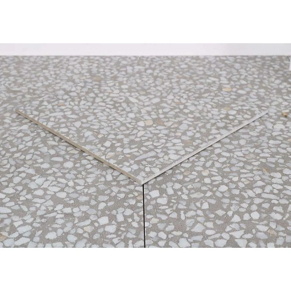 Aelle Carrelage Carrelage sol / mur effet terrazzo gris 30x30 cm FARNESE AMALFI CEMENTO- Carrelage Sol Effet Terrazzo