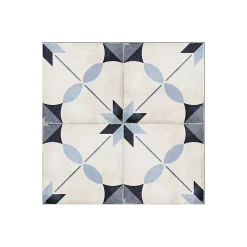Aelle Carrelage Carrelage sol / mur effet ciment motif bleu 20x20 cm ART NOUVEAU ARCADE BLUE- Carrelage Sol Effet Carreaux De Ciment