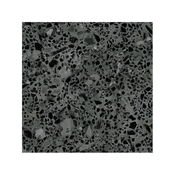 Eiffel art construction Carrelage sol / mur effet terrazzzo noir 20x20 cm STRACCIATELLA BATTUTO GRAFITO (vendu par boite 1m2)- Carrelage Sol Effet Terrazzo