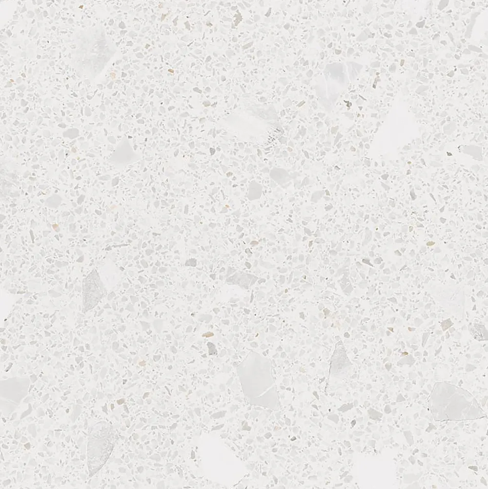 Eiffel art construction Carrelage sol / mur effet terrazzo blanc 120x120 cm MISCELA NACAR (vendu par boite de 1.44m2)- Carrelage Sol Effet Terrazzo