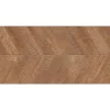 Eiffel art construction Carrelage sol / mur effet bois design chevron 60x120 cm ARTWOOD CHEVRON NUT(vendu par boite de 1.44m2)- Carrelage Sol Effet Bois